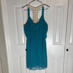 Maurices Blue Blouse Dress